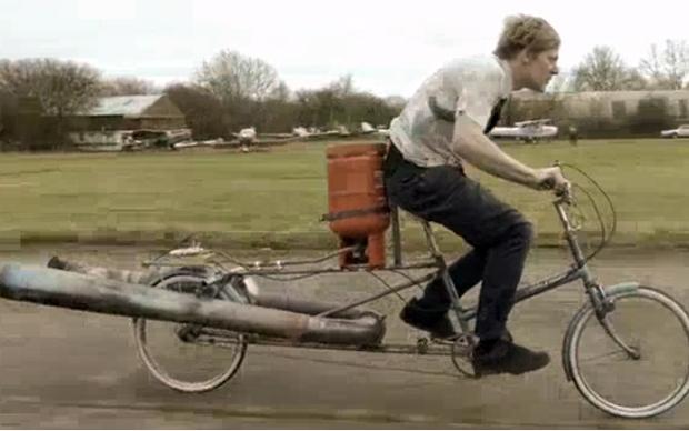World's Most Dangerous Jet Powered Bicycle - Norah