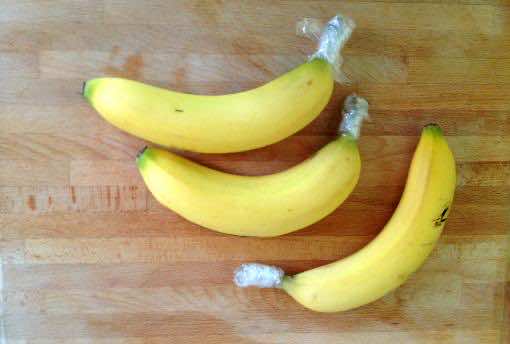storing bananas