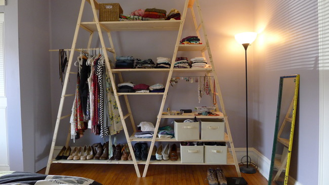 DIY Ladder Shelves 10