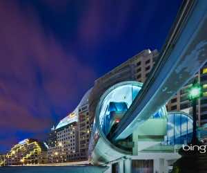 Monorail stop at Darling Harbour, Sydney, Australia