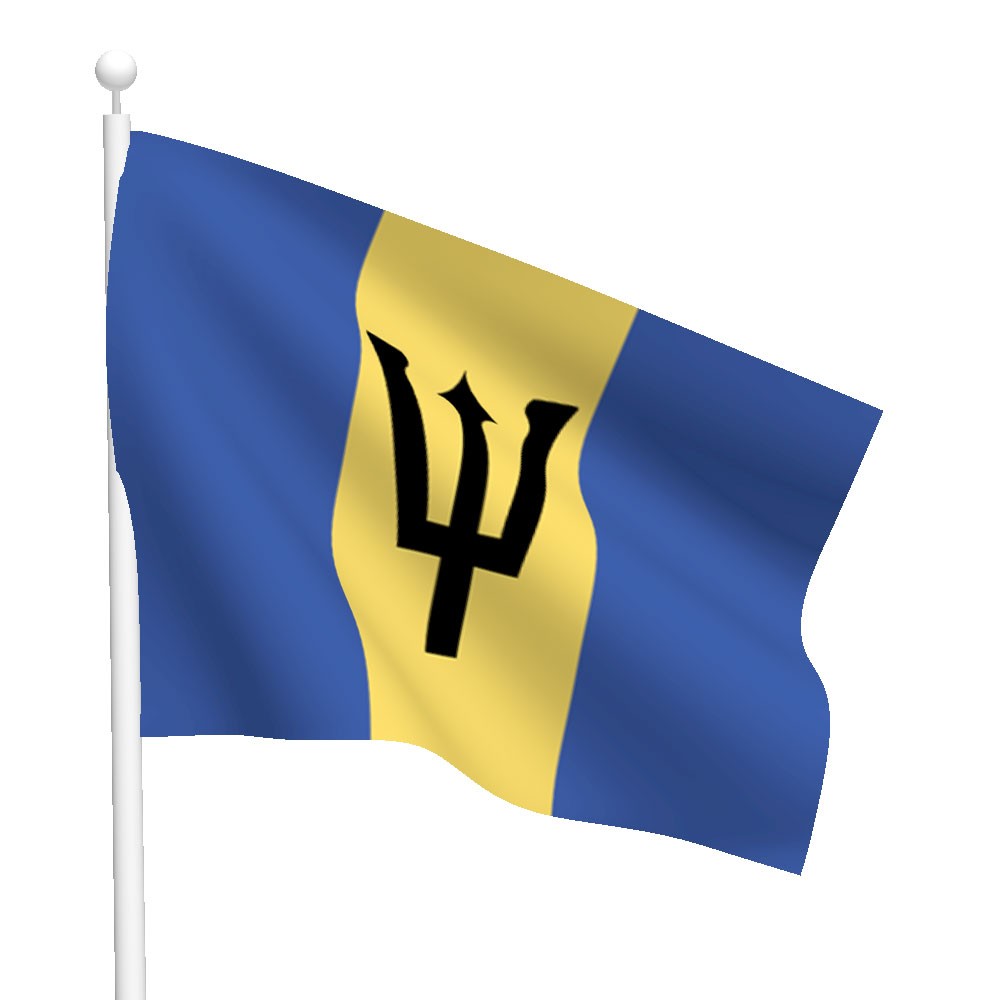 Барбадос флаг. Флаг Барбадоса. Флаг с трезубцем. Барбадос флаг фото. Флаг Барбадоса и Украины.