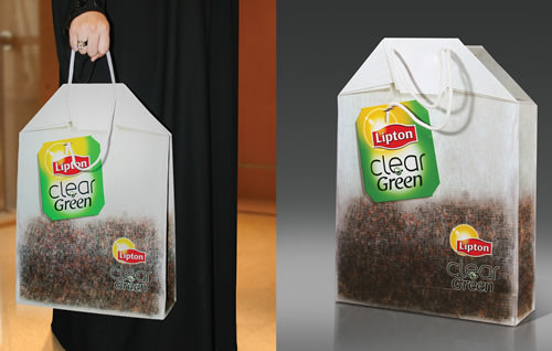 Shopping bag teabag