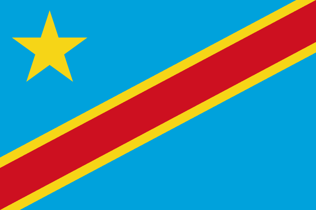 Flag Of The Congo Democratic Republic - The Symbol Of Sereni