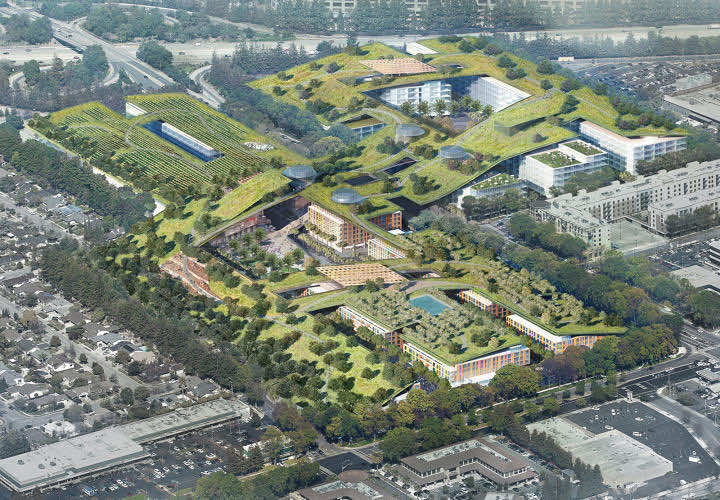 largest gcalifornia will see largest green roof in abandoned mall