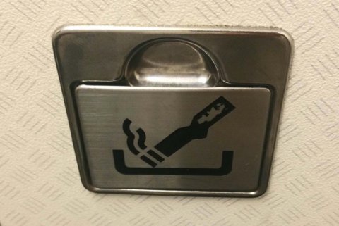 ashtray in airplane washroom2