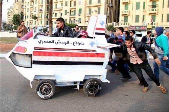 Egypt flying car fail