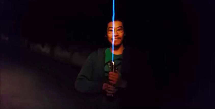 Real Burning Lightsaber Created By An Engineer 4