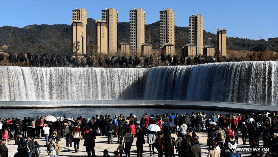 China Unveils The Latest Artificial Waterfall 3