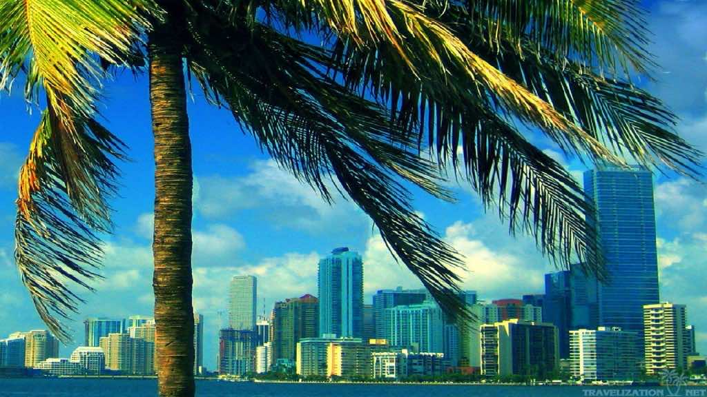 Miami Wallpapers: The City Skyline Across The Beach