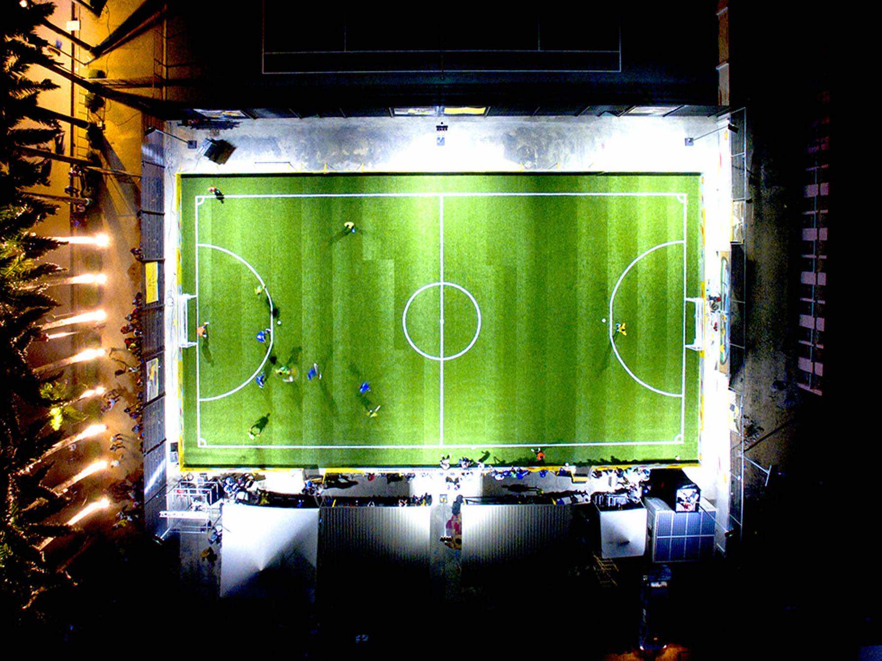 Running On This Pitch Powers The Floodlights
