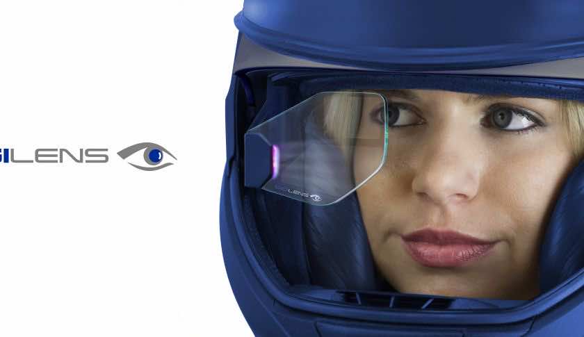 augmented vision bike helmet