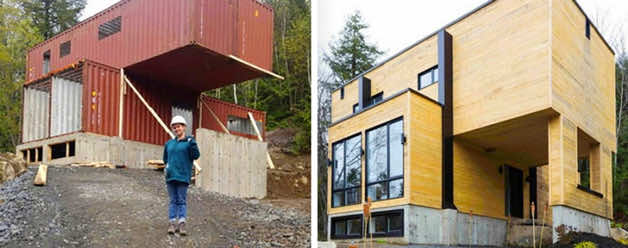 Canadian Woman Built A Dream House Using Shipping Containers