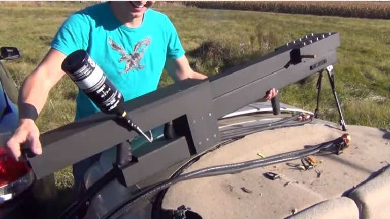 Guy Creates A Working Railgun At Home That Can Fire A Projec