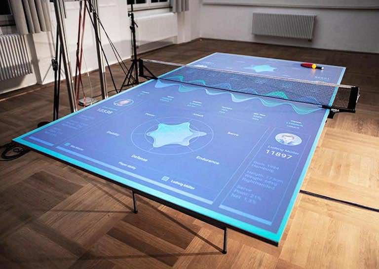 interactive ping pong table