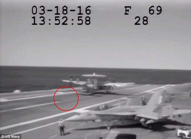 Watch This Navy Plane Almost Crash Into The Sea After A Meta