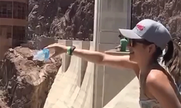 Water Defies Gravity And Pours Upward At The Hoover Dam_Image 0