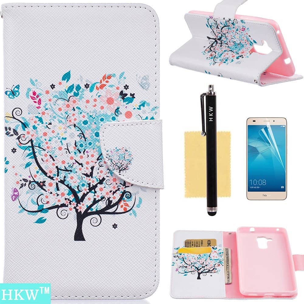 Custodia Portafoglio In Pelle PU Con Finitura Scamosciata Per Huawei Honor X6s Flip 1233994