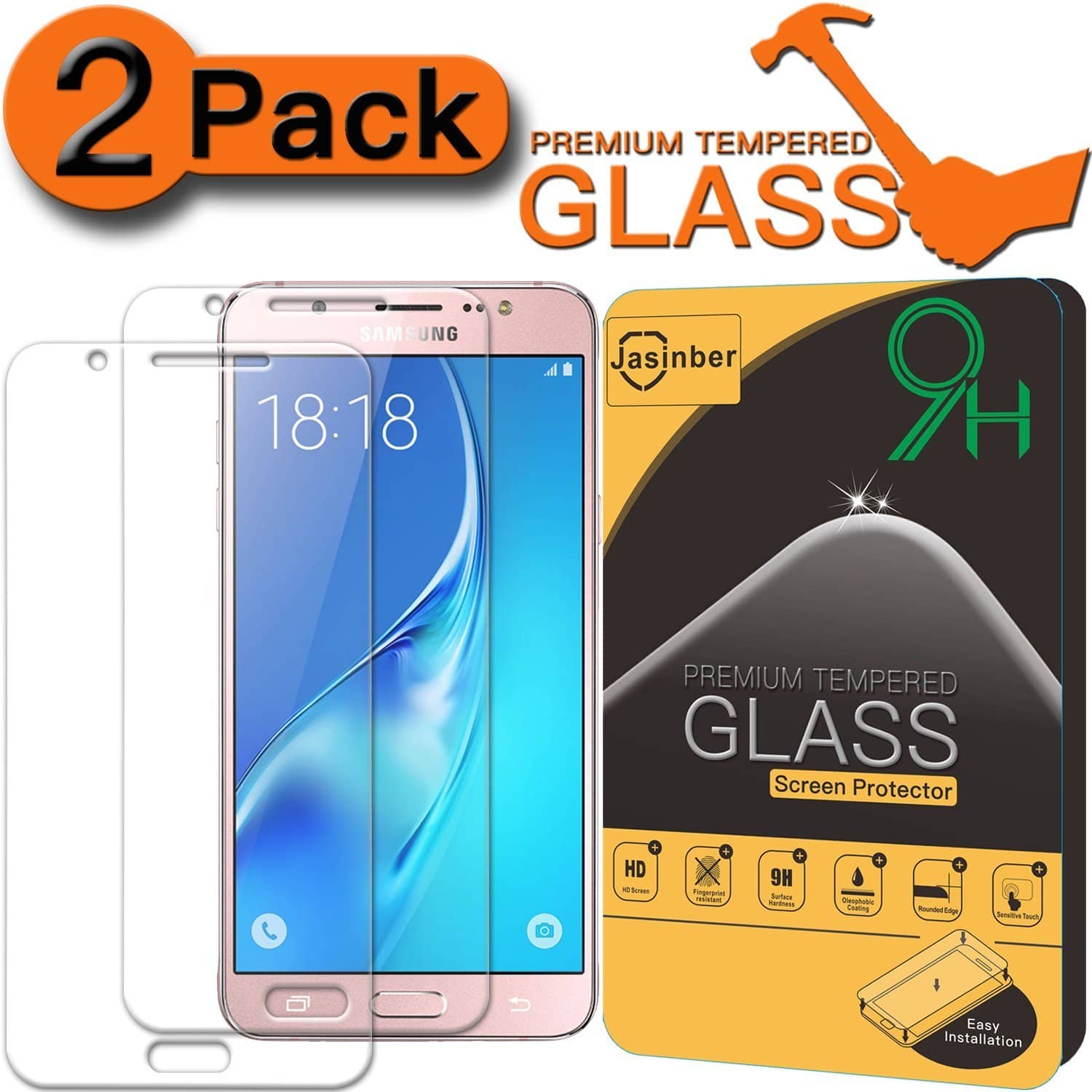 Cellularline Second Glass Vetro Temperato Per Samsung Galaxy J7 (2016) - Protezione Antiurto Per Display