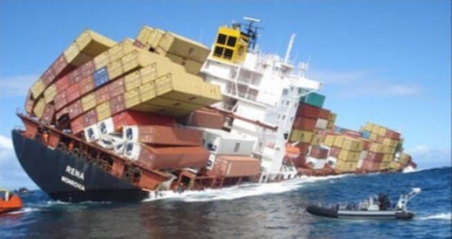 This Dramatic Video Shows The Sinking Container Ship RENA_Image 0