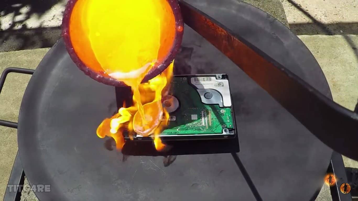 best way to destroy a hard drive