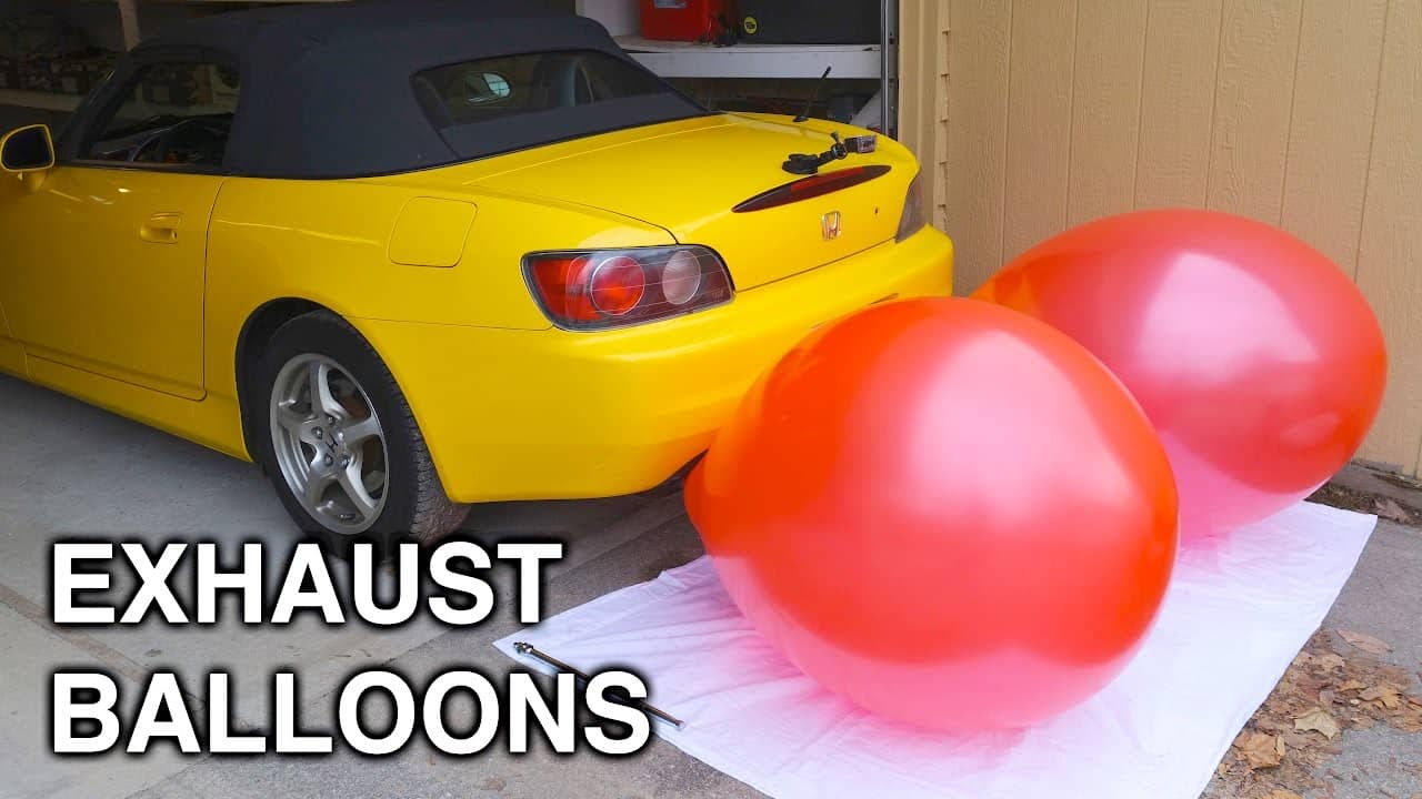 Inflating Balloons With An Exhaust - How Much Air Do Cars Use