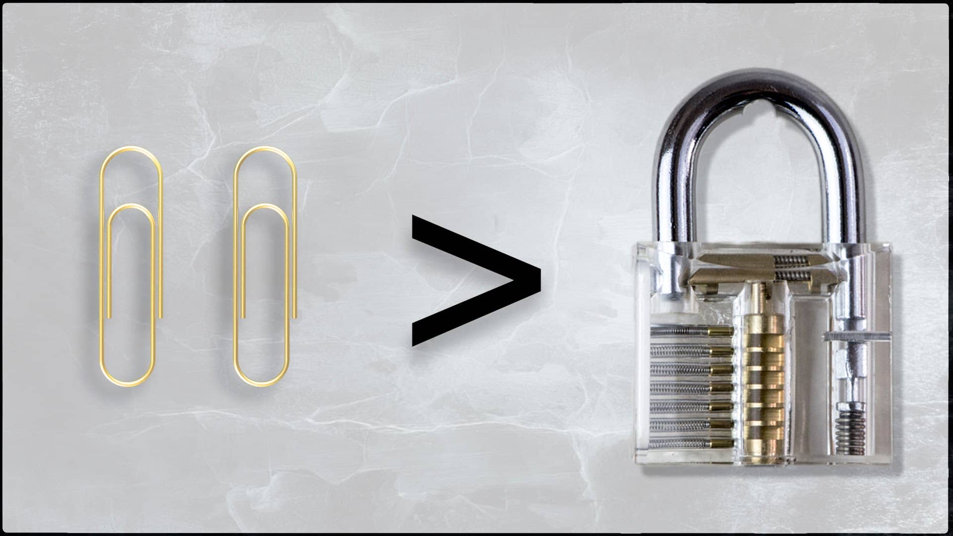 How To Pick A Lock Using 2 X Paperclips Demo On A Transparent Lock