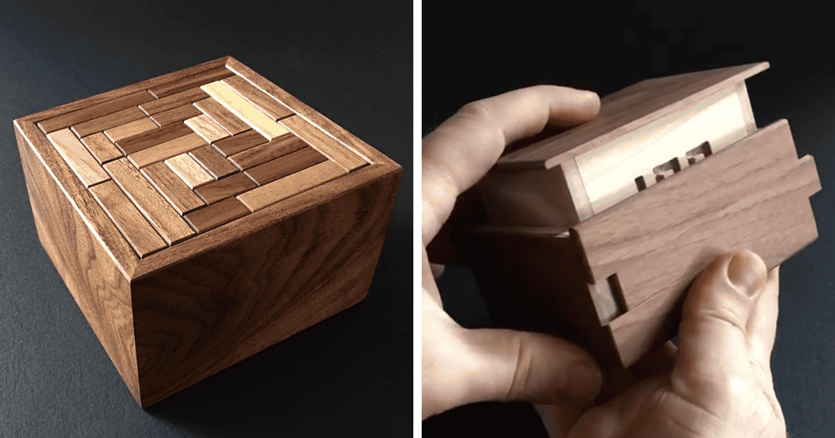 wooden puzzle boxes