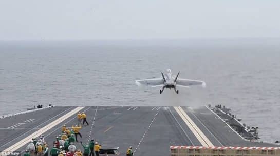 US Navy Successfully Launches A Fighter Jet With An Electrom