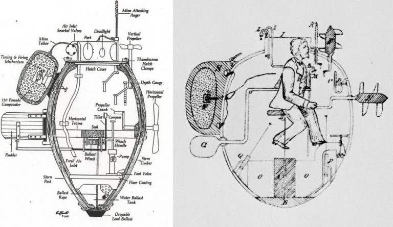 The World's First Military Submarine Was A Wooden Barrel And