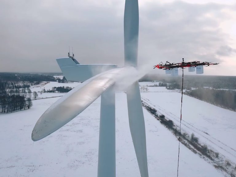 This Giant Drone Can DeIce Wind Turbines In Few Minutes