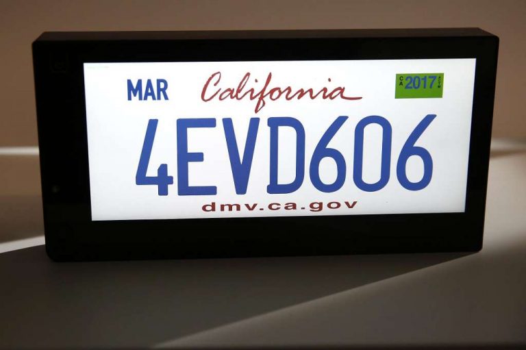 Vehicles In California Will Soon Have Digital License Plates