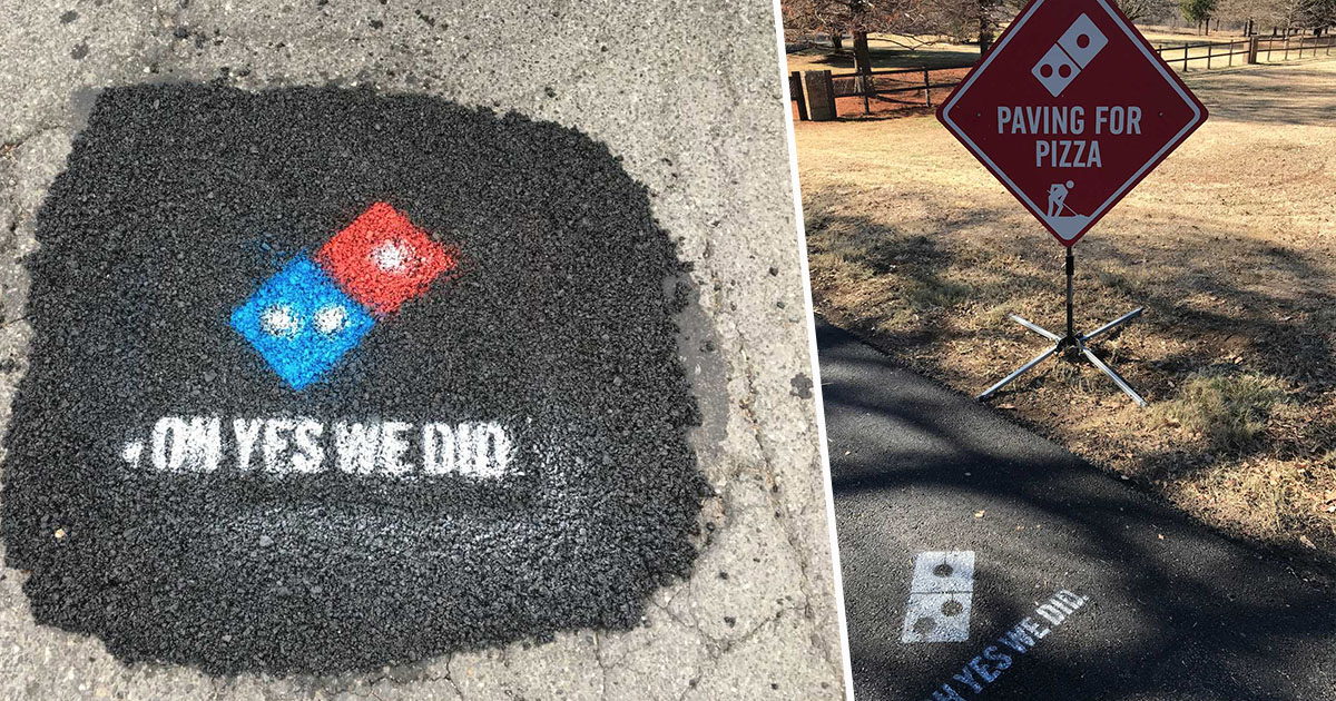 paving for pizza domino