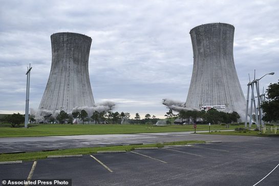 Watch These Two Huge Cooling Towers Turn To Dust With Contro