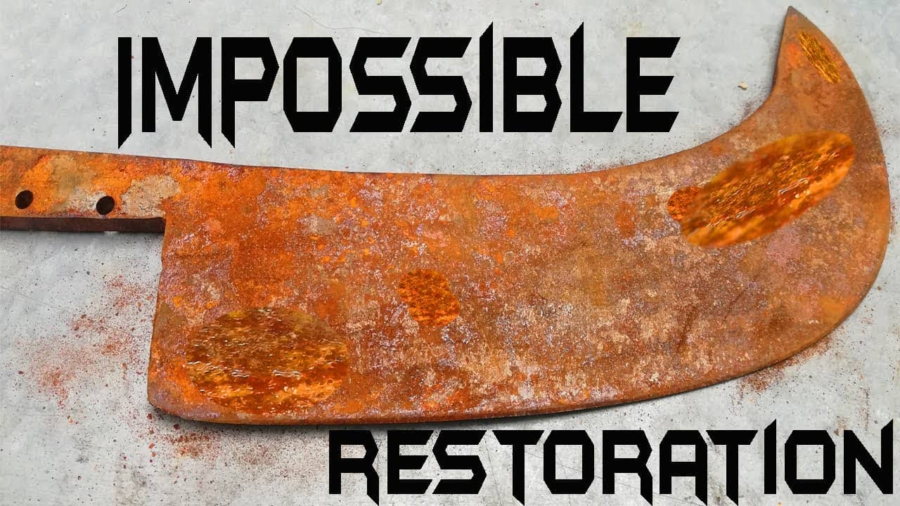 restoration of meat cleaver knife