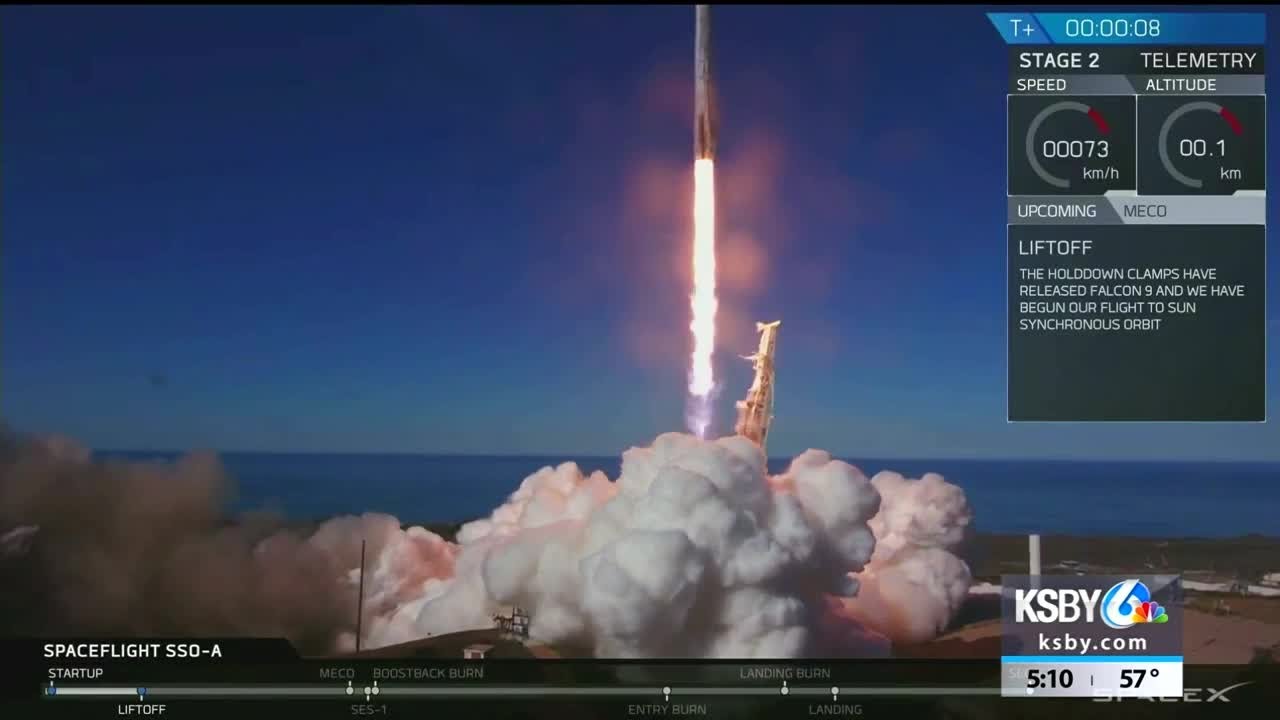 spacex launched 64 satellites today