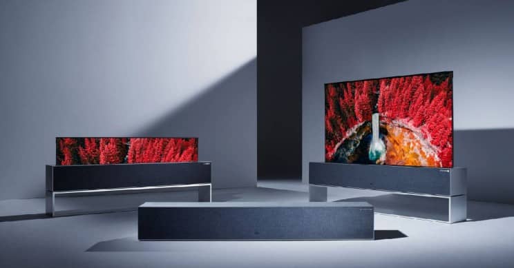 LG Unveils Roll-Up Television Screen At CES 2019!