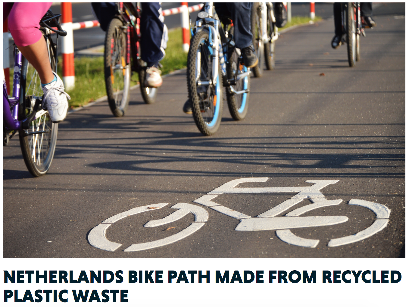 Check Out The Bike Path In The Netherlands - Made From Plastic
