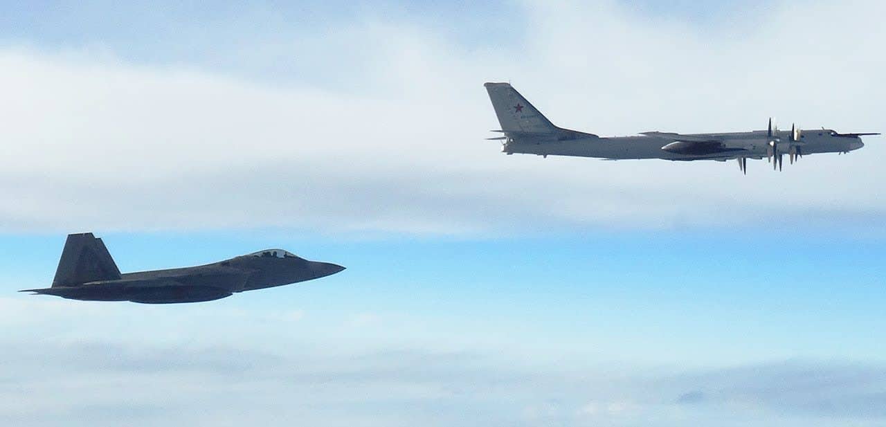 Russian Bombers Were Intercepted By US Air Force F-22 Jets On Monday