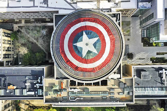 MIT's Great Dome Celebrating Avengers By Being Captain America’s Shield