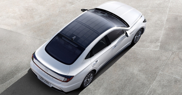 Hyundai’s Sonata Has Solar Roof Capable Of Charging Its Battery