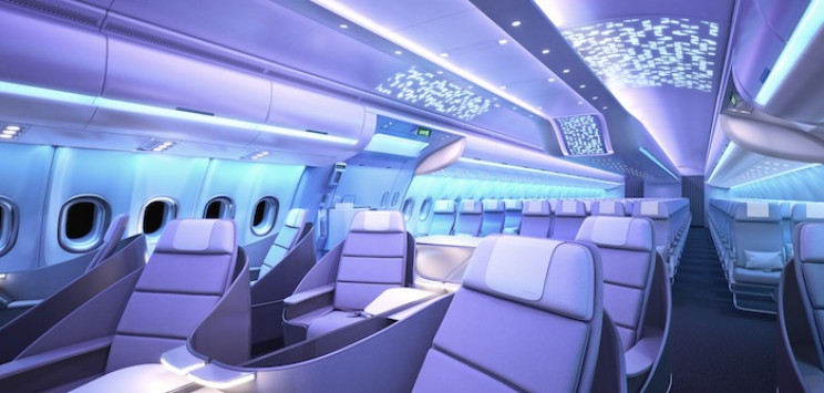 Airbus Unveils Futuristic Interior For Its New Planes - Wond