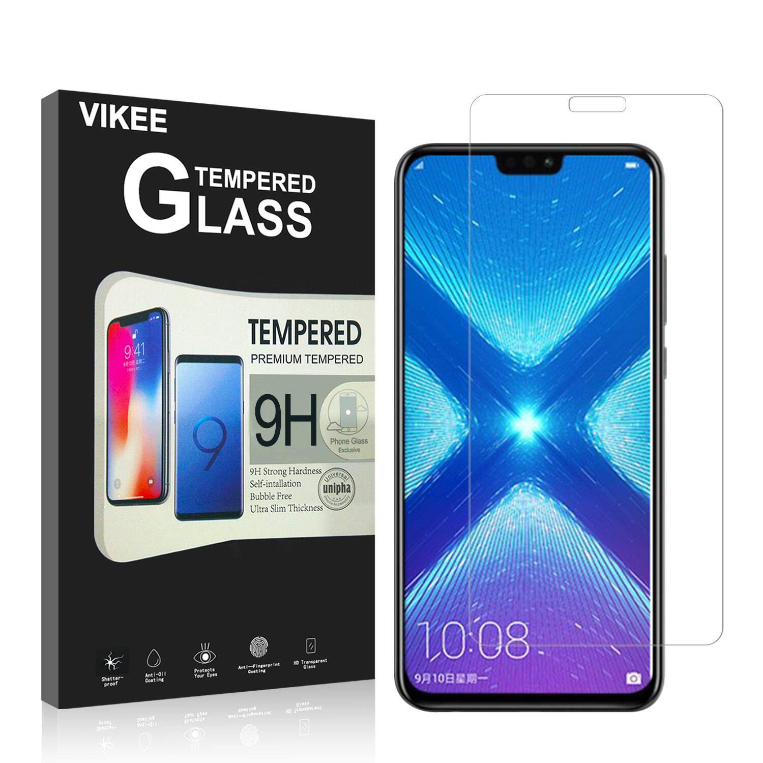 HD Crystal Clear Easy Installation CUSKING Screen Protector for Huawei Honor 8A Pro Anti Scratch Tempered Glass Screen Protector for Huawei Honor 8A Pro 2 Pack 