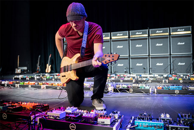 This Is The World’s Largest Guitar Pedalboard Ever!