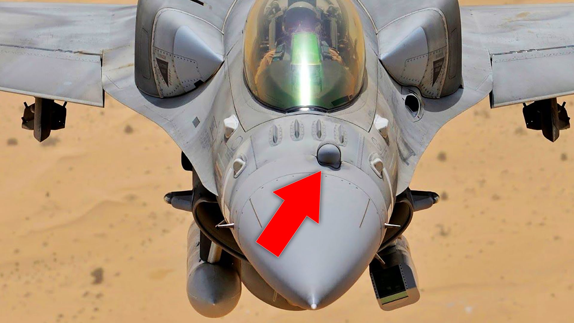 This Is What The Ball On The Nose Of UAE's Block 60 F-16E/F Desert Falcon Does