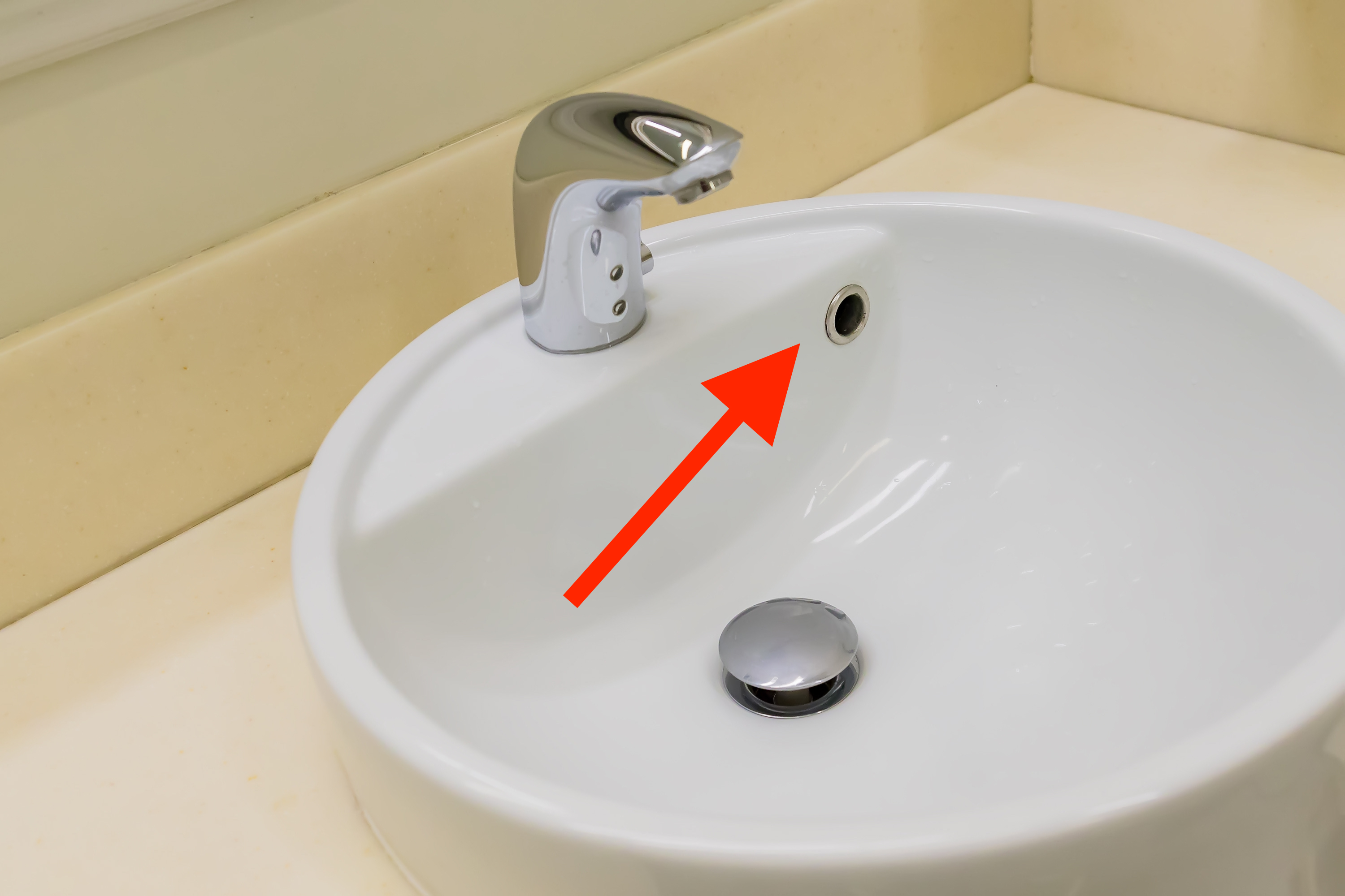 bathroom sink basin overflow hole cover