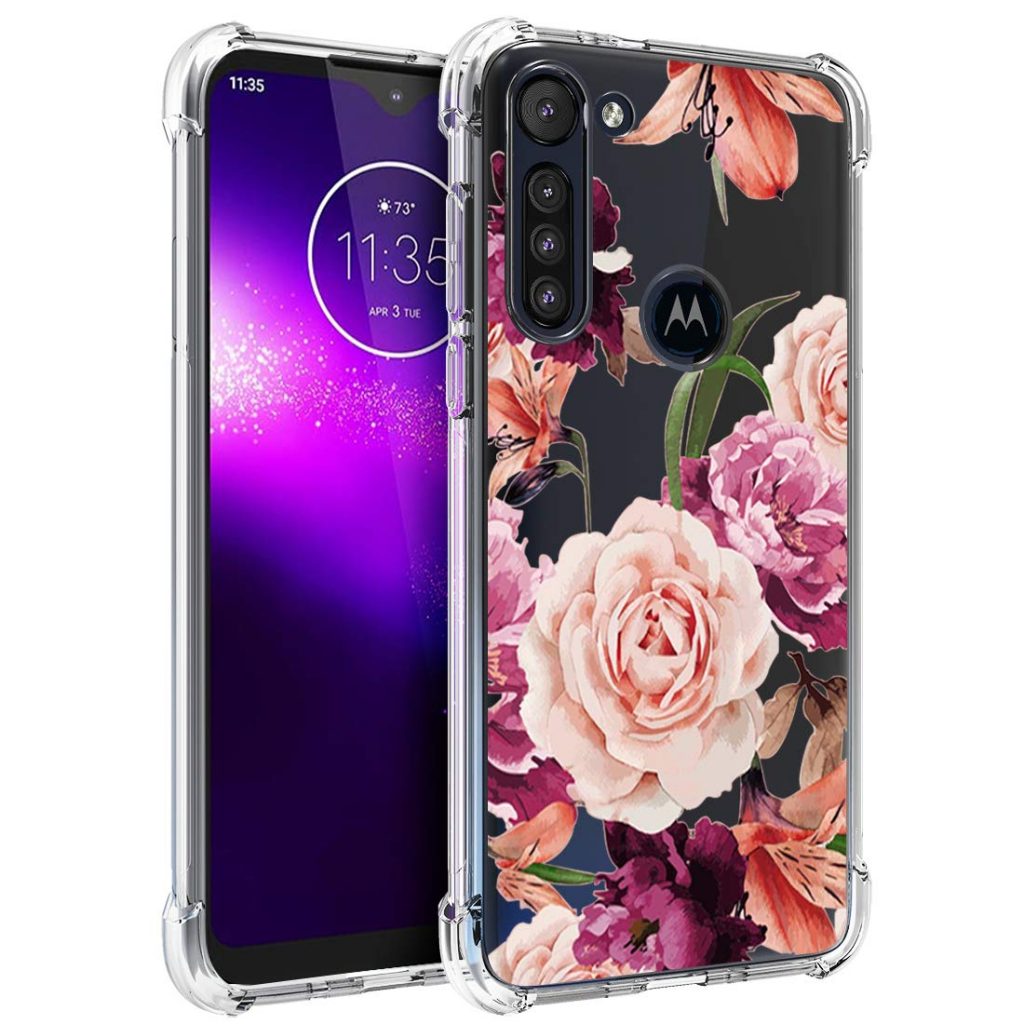 Custodia Motorola Moto G8 Power In Pelle PU – Portafoglio Con Chiusura Magnetica, Supporto E Cinghia Da Polso, Rossa