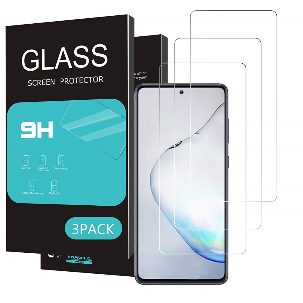 ANEWSIR for Samsung Galaxy S10 lite/note 10 lite Screen Protector 【3-Pack】 tempered glass screen protector Samsung Galaxy note 10 lite/S10 lite Easy to Install Bubble Free Anti-scratch