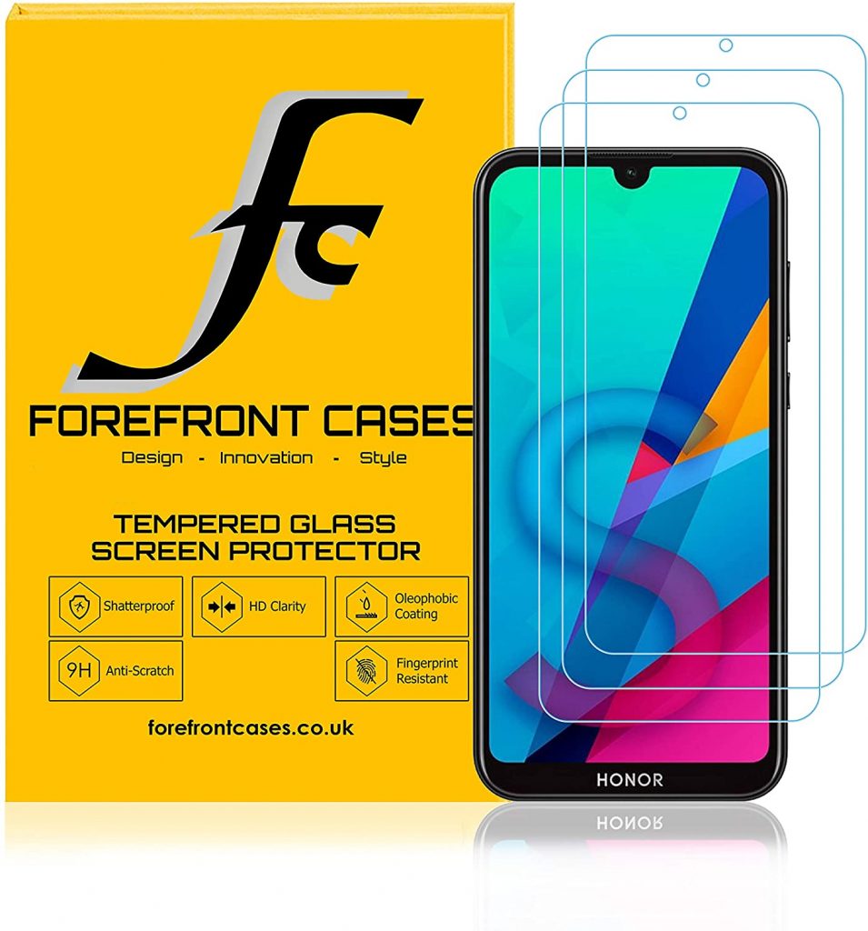 The Grafu 9H Ultra Clear Tempered Glass Screen Protector for Huawei Honor 8S Screen Protector Compatible with Huawei Honor 8S 3 Pack Drop Fall Protection 