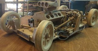 17-Year-Old Builds A Functional Wooden Car As A Physics Project