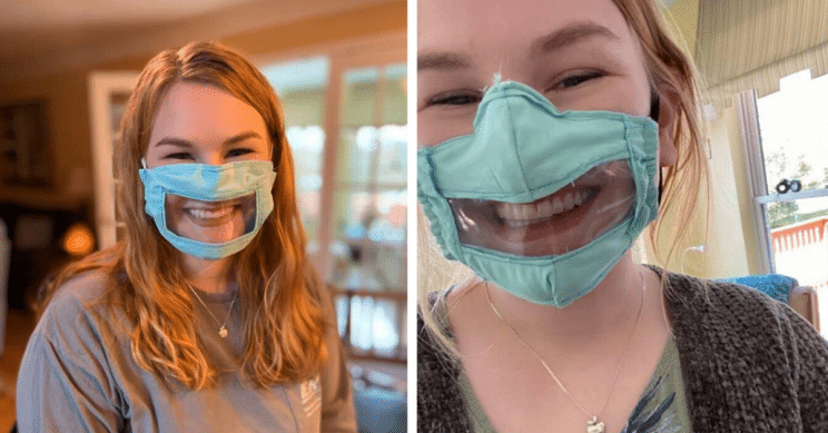 28 Years Old Student Creates Face Masks For Hearing Impaired